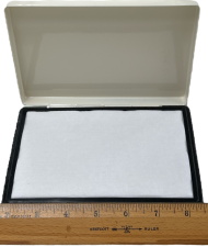 Metal Case Stamp Pads for rubber stamping stand up to solvent & alcohol base inks and tough environments. Many sizes available including 4" x 6.125". Buy online!