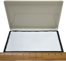 Metal Case Stamp Pads for rubber stamping stand up to solvent & alcohol base inks and tough environments. Many sizes available including 5" x 9". Buy online!