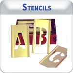 Indiana Stamp in Fort Wayne, Indiana sells custom and stock stencils for any type of office,home or industrial application.From millimeters to feet, we can manufacture a stencil for you.