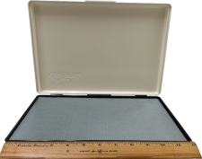 Metal Case Stamp Pads for rubber stamping stand up to solvent & alcohol base inks and tough environments. Many sizes available including 7.88" x 11.75". Buy online!