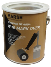 Marsh Mark Over Inks cover old marks on cartons, "refreshing" them for re-use. Saves money and materials! Apply W15 with paintbrush or roller. Buy online!