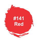 Aero #141 Red Ink | For rubber stamping on most surfaces including metal, hard plastics, paper and more. Also suitable for self-inkers.