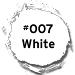#007 White Noris stamp ink marks on nearly all  porous & non-porous surfaces. Great for marking anything. Even stamping metal and plastic with self-inking stamps!