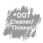 #007 Cleaner / Thinner / Reconditioner specially formulated to work with #007 Ink. Clean off incorrect marks, use to clean ink off stamps and marking devices.