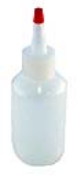 Purchase empty bottles approved for use with industrial-grade inks. Available in several sizes and include spout top and red cap.
