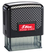 Indiana Stamp sells the complete line of Shiny brand stamps, including Shiny S-853 self-inking hand stamps.