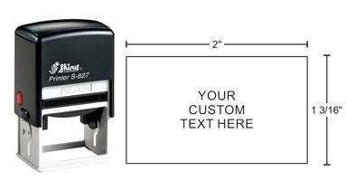 Indiana Stamp sells the complete line of Shiny brand products, including Shiny S-827 self-inking stamps.