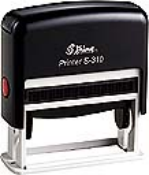Indiana Stamp sells the complete line of Shiny brand hand stamps, including the Shiny S-310 self-inking hand stamp.