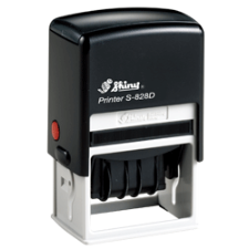 Indiana Stamp carries the full line of Shiny brand stamps, including the S-828D self-inking date stamp. Covered date bands keep hands clean. Order online!