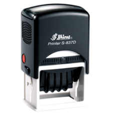 Indiana Stamp carries the full line of Shiny brand stamps, including the S-837D self-inking date stamp. Covered date bands keep hands clean. Order online!