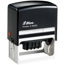 Indiana Stamp carries the full line of Shiny brand stamps, including the S-830D self-inking date stamp. Covered date bands keep hands clean. Order online!