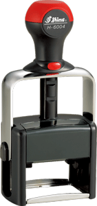 Shiny H-6004 Heavy Duty Self-Inking stamp for durability. Plastic and metal construction create a high quality rubber stamp for tough jobs. Order online!