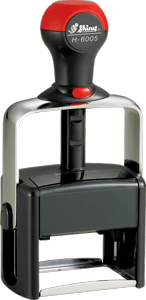 Shiny H-6005 Heavy Duty Self-Inking stamp for durability. Plastic and metal construction create a high quality rubber stamp for tough jobs. Order online!