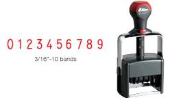 High quality Shiny H-6510 Heavy Duty Self-inking Numbering Stamp. Durable metal and plastic construction is good for high volume stamping. Buy online!