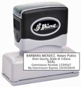 Indiana Stamp sells many notary products, including custom pre-inked stamps, at competitive prices.