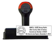 Indiana Stamp sells many notary products, including custom hand stamps with seals, at competitive prices.