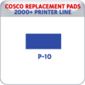 Indiana Stamp sells replacement pads for many brands, including Cosco Printer P-10s.