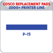 Indiana Stamp sells replacement pads for many brands, including Cosco Printer P-15s.
