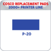Indiana Stamp sells replacement pads for many brands, including Cosco Printer P-20s.