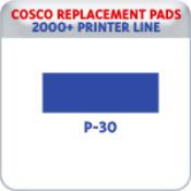 Indiana Stamp sells replacement pads for many brands, including Cosco Printer P-30s.