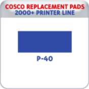 Indiana Stamp sells replacement pads for many brands, including Cosco Printer P-40s.