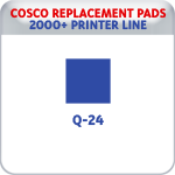 Indiana Stamp sells replacement pads for many brands, including Cosco Printer Q-24 stamps.
