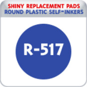 Indiana Stamp sells the complete line of Shiny brand products, including R-517 replacement pads.