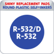 Indiana Stamp sells the complete line of Shiny brand products, including R-532 and R-532D replacement pads.