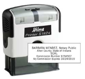 Indiana Stamp sells many notary products, including custom self-inking stamps, at competitive prices.