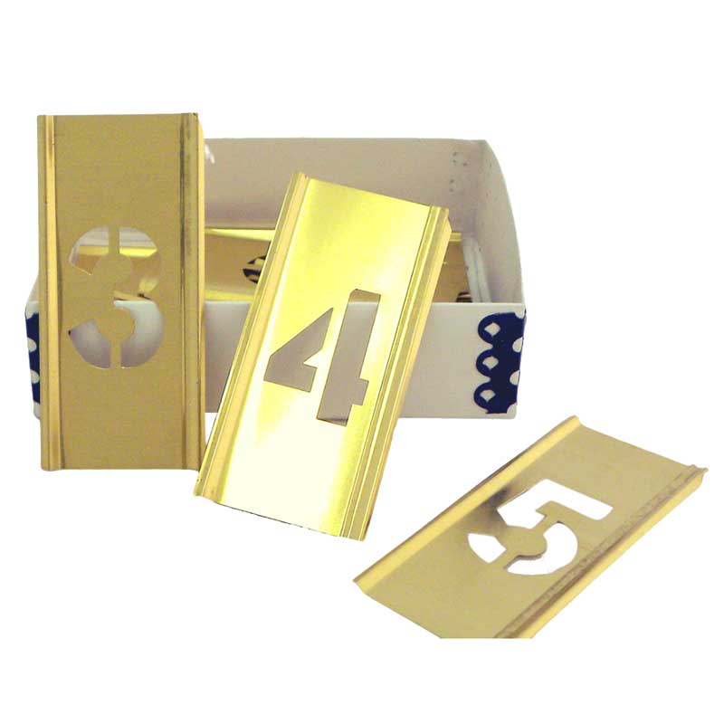 Brass Stencils Number Set 2" Numbers