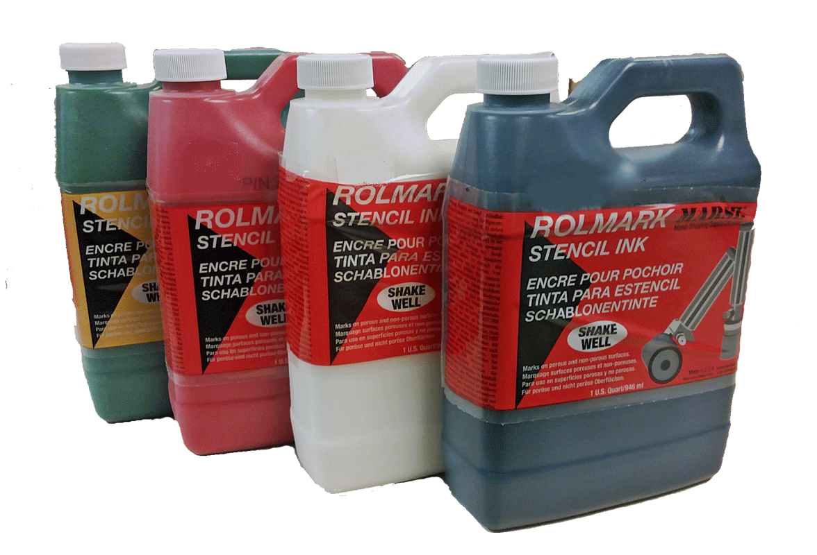 Marsh Rolmark Stenciling Ink Permanent, Waterproof, Fastdrying
