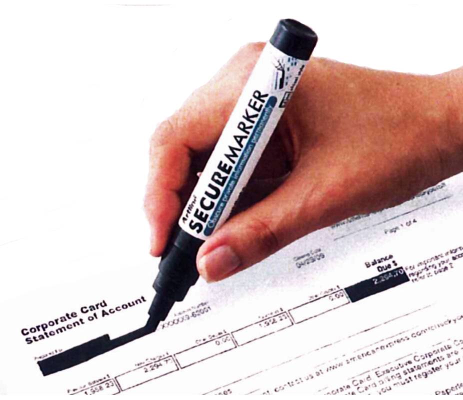 Buy Secure Marker Redacting Pen from Indiana Stamp, located in Fort
