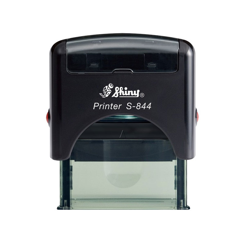 Shiny Printer S-844 Custom 5 line text address Office Self-Inking Rubber Stamp 