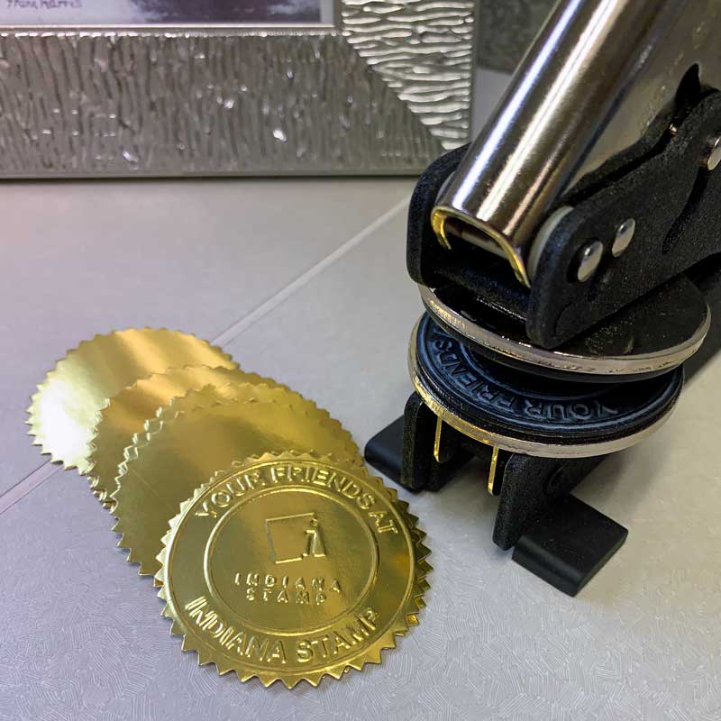 Gold Foil Embossing Seals