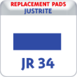Indiana Stamp sells replacement pads for many self-inking stamps, including Justrite 34 self-inking stamps.