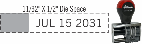 Shiny brand LS-110 non-self-inking, prefix date stamps are great for home and office. Die Plate allows you to add custom text or artwork.