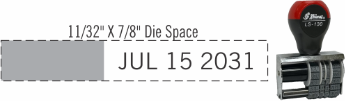 Shiny brand LS-130 non-self-inking, prefix date stamps are great for home and office. Die Plate allows you to add custom text or artwork.
