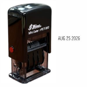 Shiny self-inking ES-300 mini date stamp is an excellent choice for date stamping at home or in the office. Self-inking stamp is quick, reliable, and ready to go.