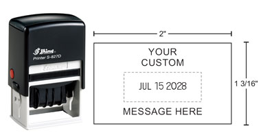 REDACTED Self-Inking Stock Message Stamp