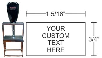 Industrial 31-PL Self Inking Stamps are great for industrial stamping. Metal frame & parts stand up to wear and tear. Order & design SI 31-PL rubber stamps online!