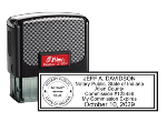 Professional Notary Public Self-inking Stamp will be customized with your name and state. Easy order!