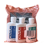 For a professional finish, use Novus Plastic Polishing Kit with No. 1, 2, 3. Clean & Repair plastic on sneeze guards, plastic barriers, boats, records, & more. Leaves a clear shine.