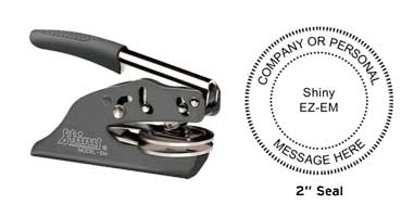 Custom Embosser Seal Hand Held - Shiny EZ-Seal