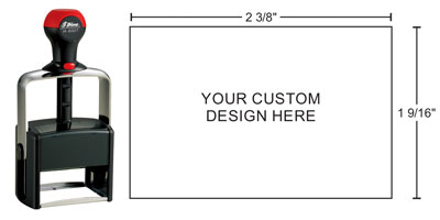 Shiny H-6007 Heavy Duty Self-Inking stamp for durability. Plastic and metal construction create a high quality rubber stamp for tough jobs. Order online!