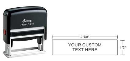 Indiana Stamp sells the complete line of Shiny brand hand stamps, including the Shiny S-310 self-inking hand stamp.