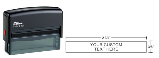 Indiana Stamp sells Shiny s-831 self-inking rubber hand stamps at competitive prices.